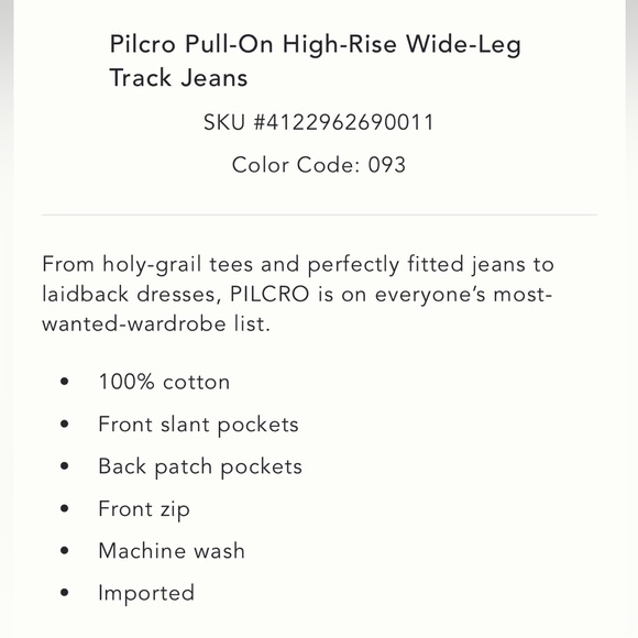 Pilcro Wide Leg High-Rise Jeans - Picture 5 of 5
